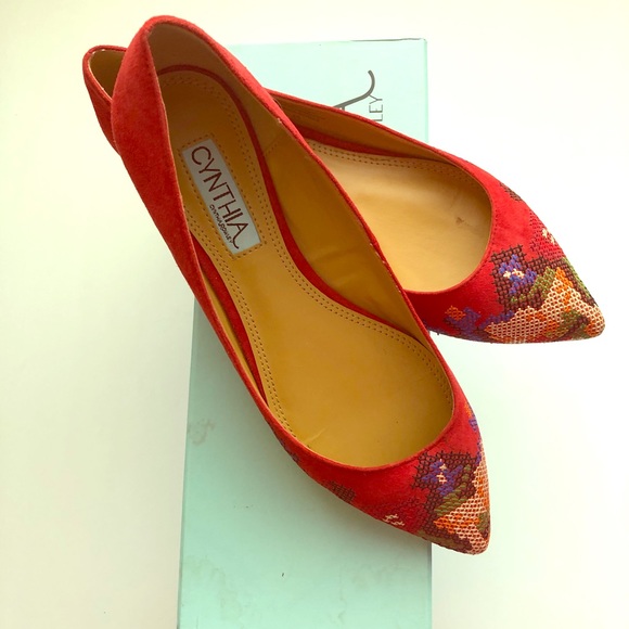 💕HP 3/14💕Cynthia Rowley pointy flats - Picture 1 of 6